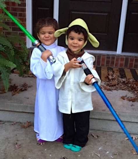 Princess Leah and Yoda